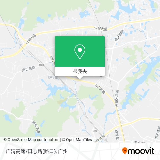 广清高速/田心路(路口)地图