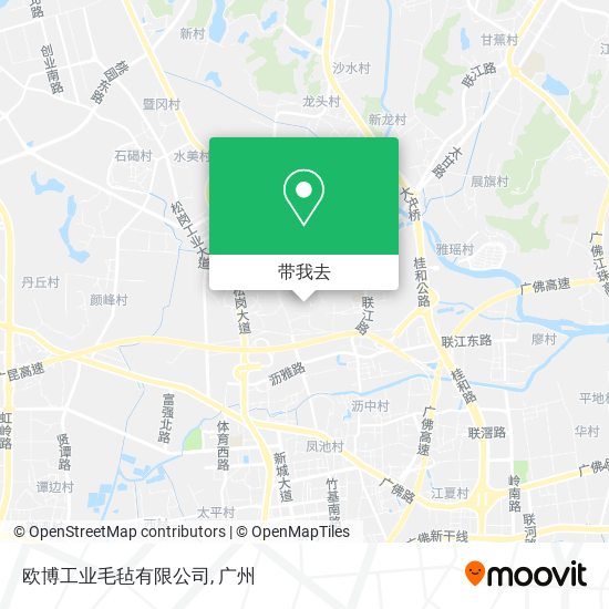 欧博工业毛毡有限公司地图