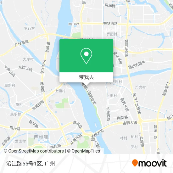 沿江路55号1区地图