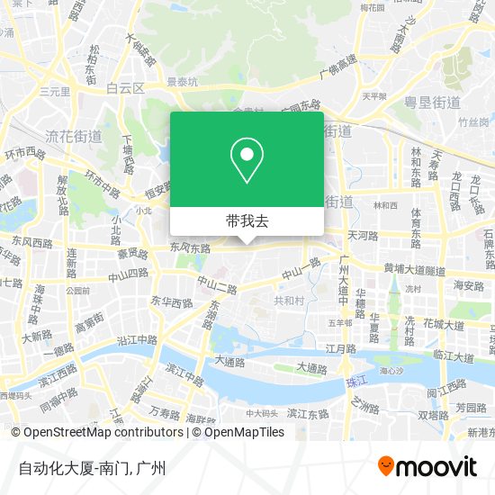 自动化大厦-南门地图