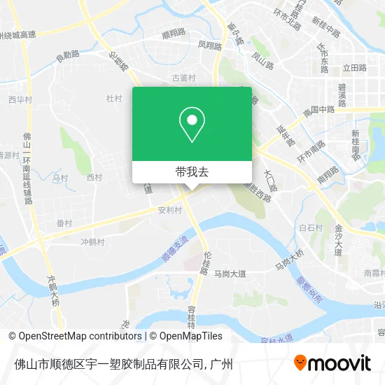 佛山市顺德区宇一塑胶制品有限公司地图