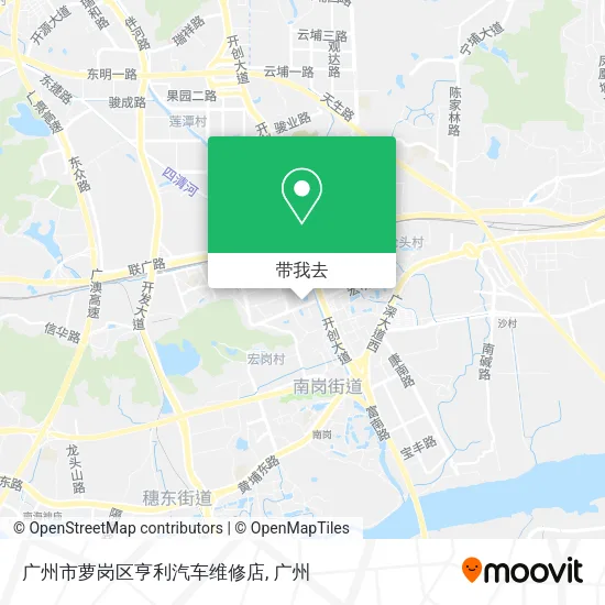 广州市萝岗区亨利汽车维修店地图