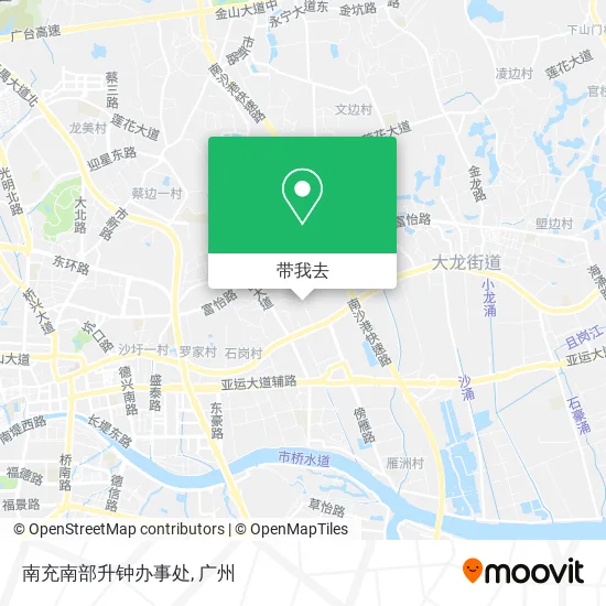 南充南部升钟办事处地图