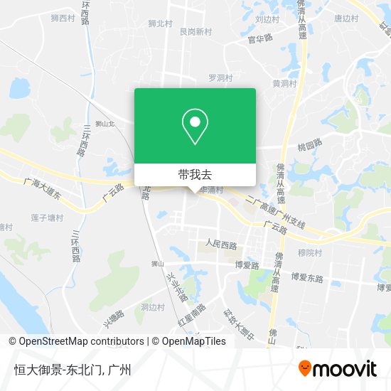 恒大御景-东北门地图