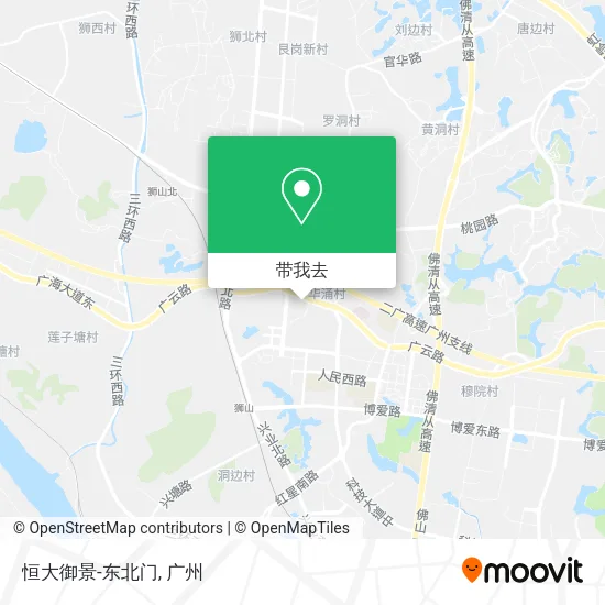 恒大御景-东北门地图