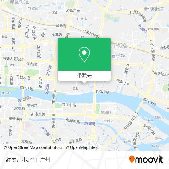 红专厂小北门地图