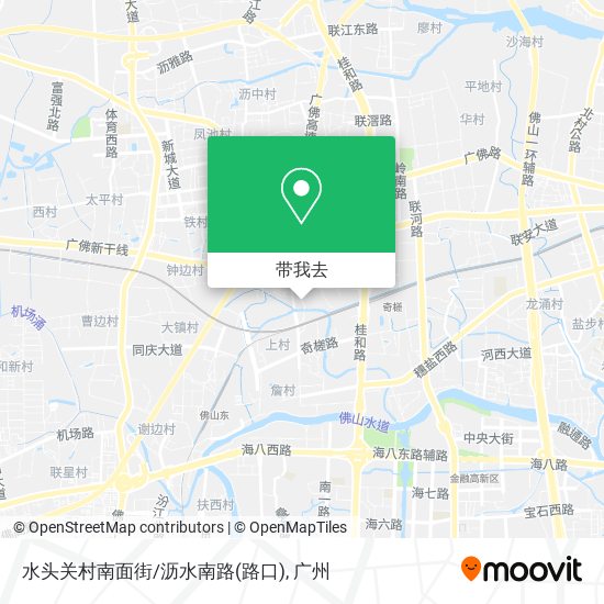 水头关村南面街/沥水南路(路口)地图