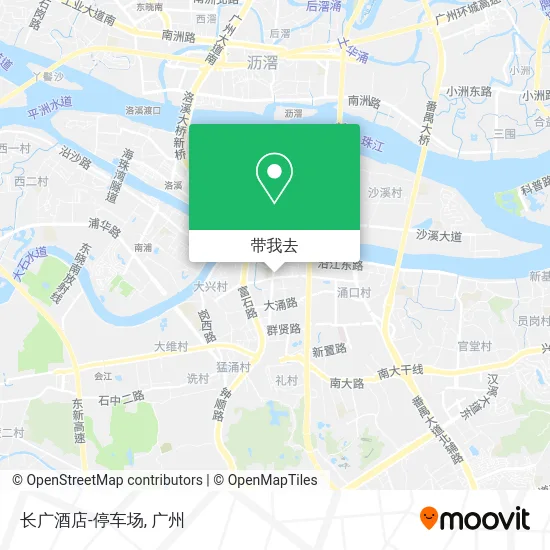 长广酒店-停车场地图