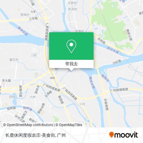 长鹿休闲度假农庄-美食街地图