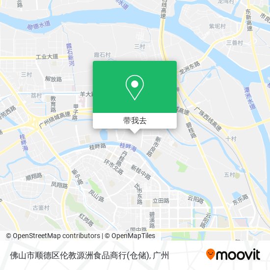 佛山市顺德区伦教源洲食品商行(仓储)地图