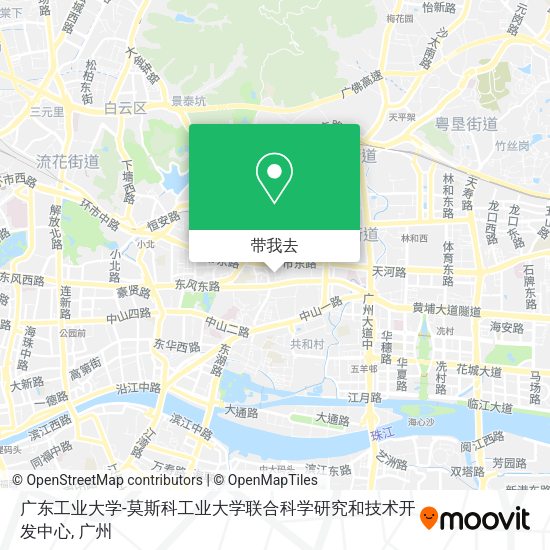 广东工业大学-莫斯科工业大学联合科学研究和技术开发中心地图