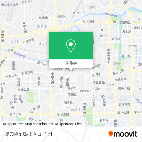 梁园停车场-出入口地图