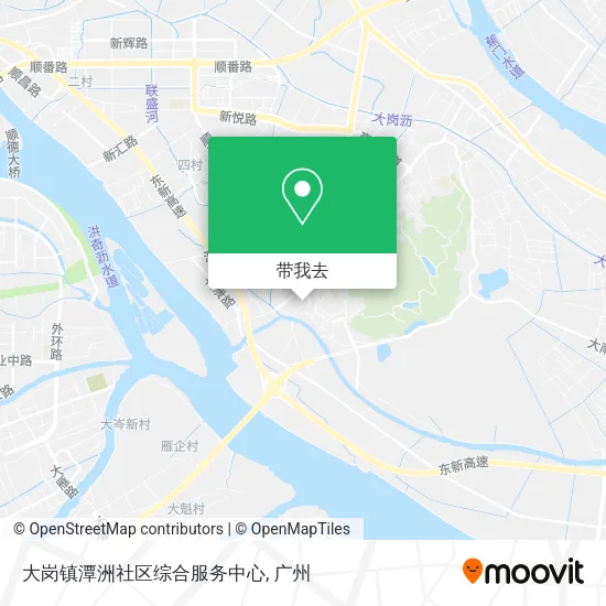 大岗镇潭洲社区综合服务中心地图
