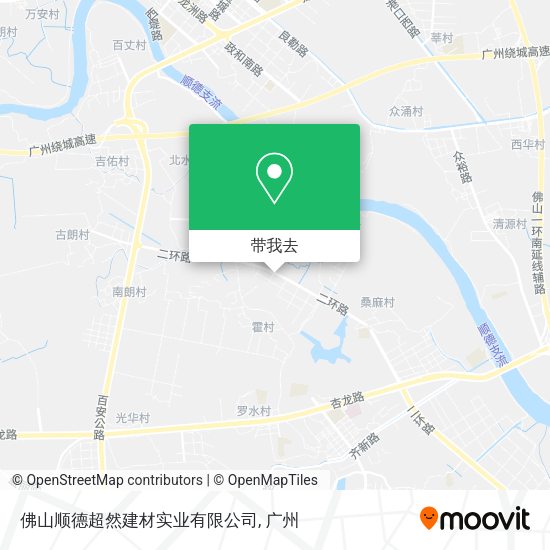 佛山顺德超然建材实业有限公司地图