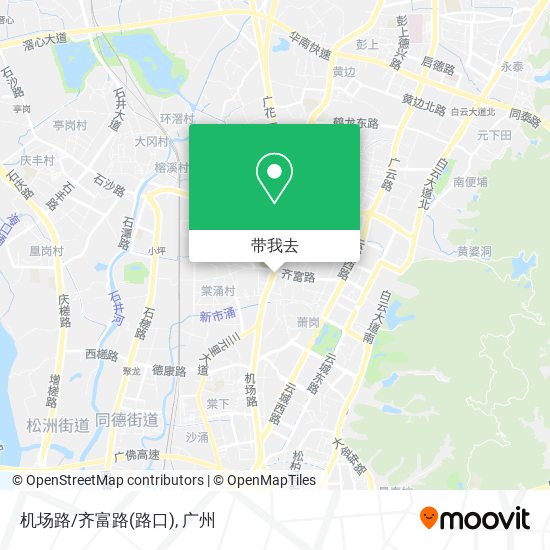 机场路/齐富路(路口)地图