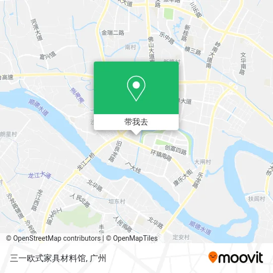 三一欧式家具材料馆地图
