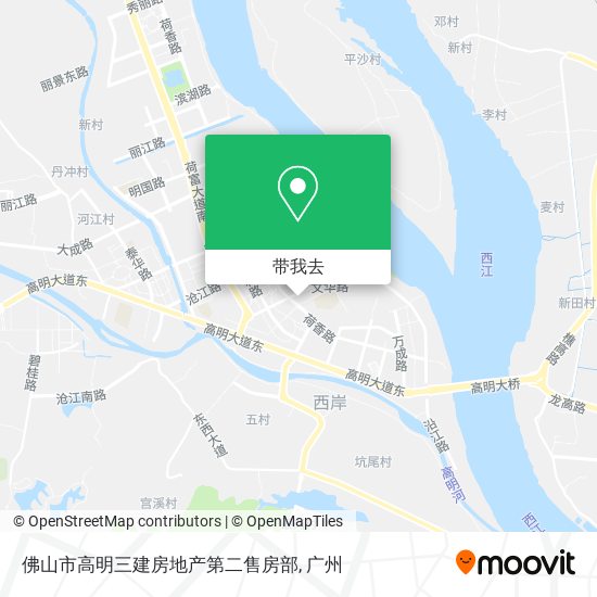 佛山市高明三建房地产第二售房部地图
