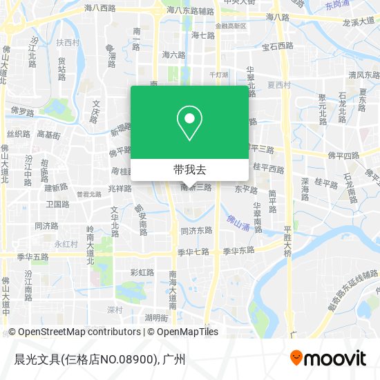 晨光文具(仨格店NO.08900)地图