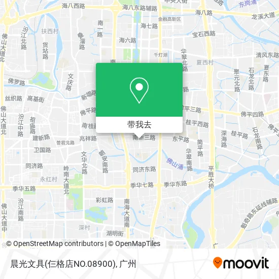 晨光文具(仨格店NO.08900)地图