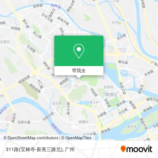 311路(宝林寺-新熹三路北)地图