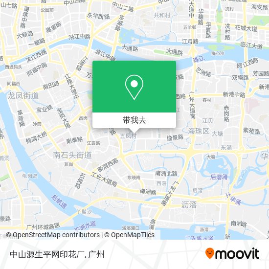 中山源生平网印花厂地图