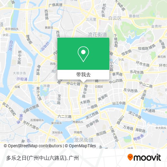 多乐之日(广州中山六路店)地图
