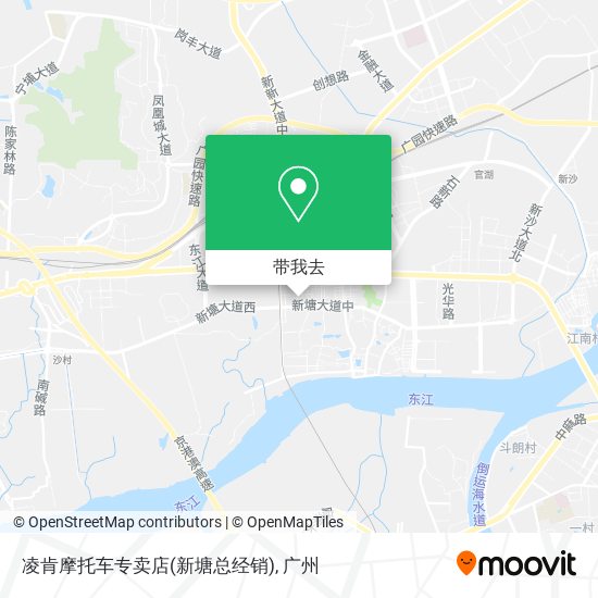 凌肯摩托车专卖店(新塘总经销)地图