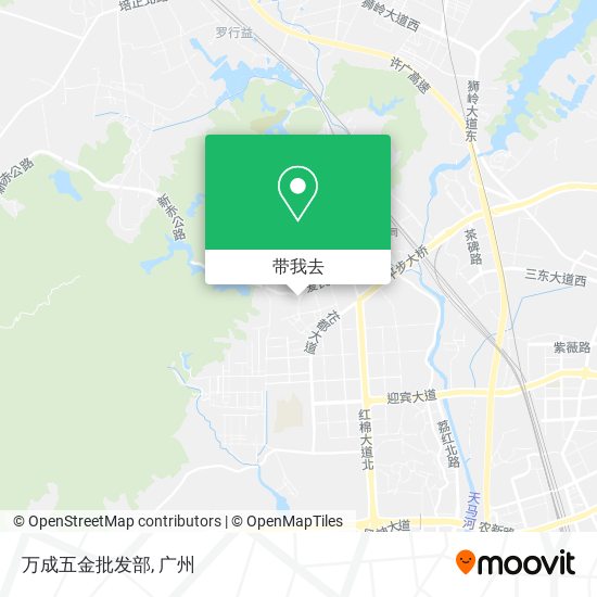 万成五金批发部地图