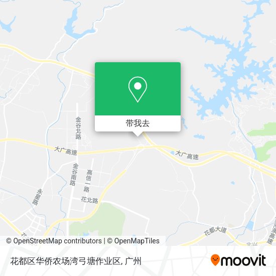 花都区华侨农场湾弓塘作业区地图