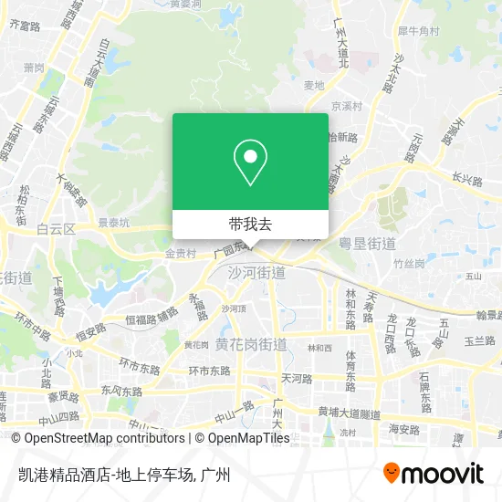 凯港精品酒店-地上停车场地图
