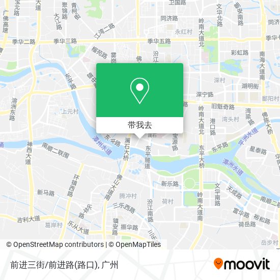 前进三街/前进路(路口)地图