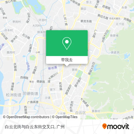 白云北街与白云东街交叉口地图