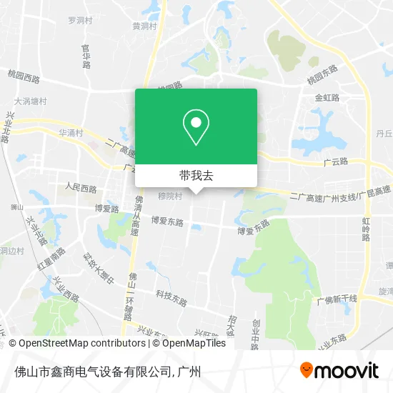 佛山市鑫商电气设备有限公司地图