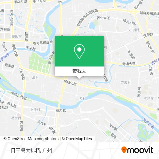 一日三餐大排档地图