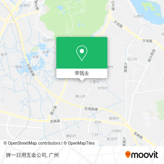 牌一日用五金公司地图