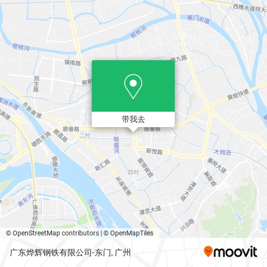 广东烨辉钢铁有限公司-东门地图