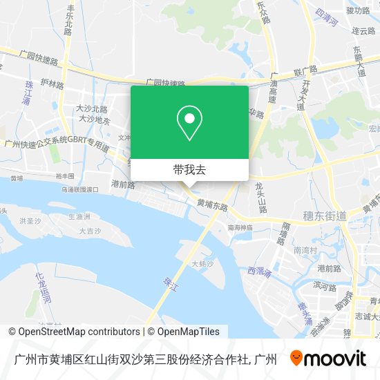 广州市黄埔区红山街双沙第三股份经济合作社地图