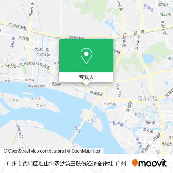 广州市黄埔区红山街双沙第三股份经济合作社地图
