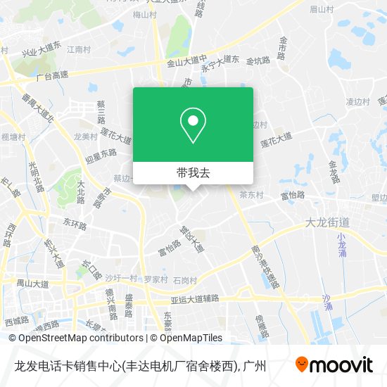 龙发电话卡销售中心(丰达电机厂宿舍楼西)地图