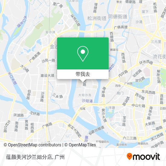蕴颜美河沙兰姐分店地图