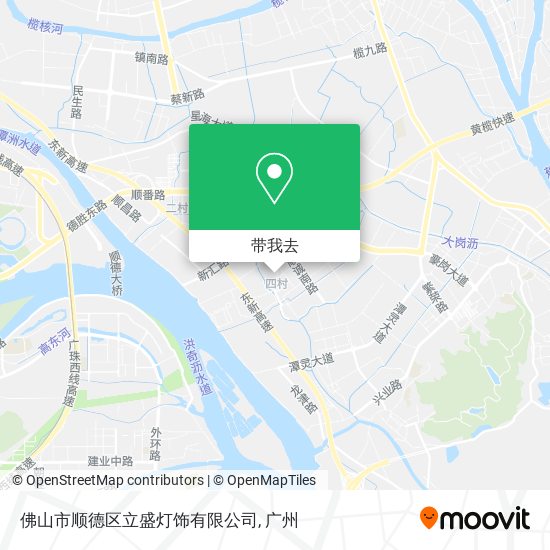 佛山市顺德区立盛灯饰有限公司地图