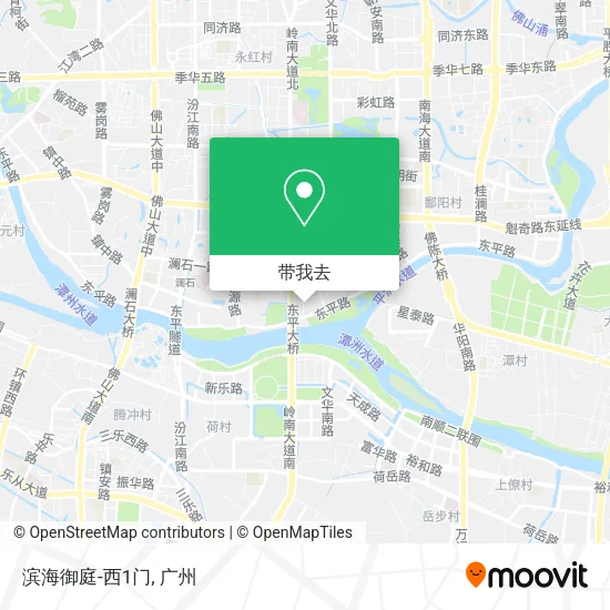 滨海御庭-西1门地图