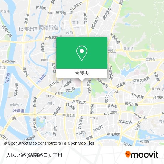 人民北路(站南路口)地图