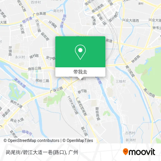 岗尾街/碧江大道一巷(路口)地图