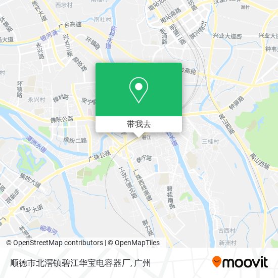 顺德市北滘镇碧江华宝电容器厂地图