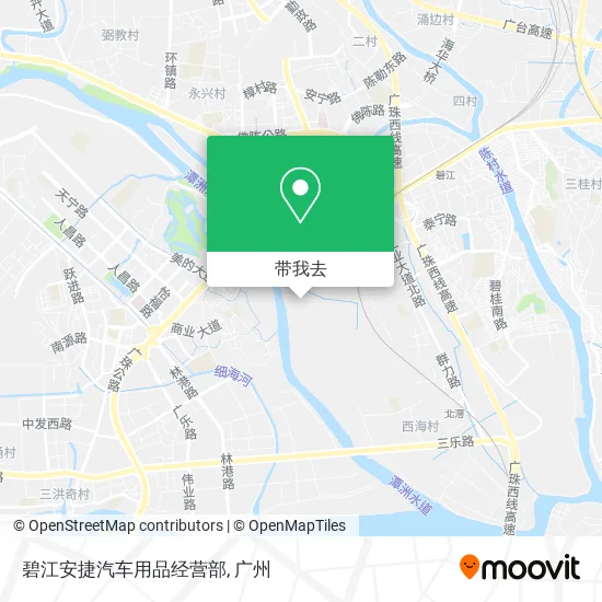 碧江安捷汽车用品经营部地图
