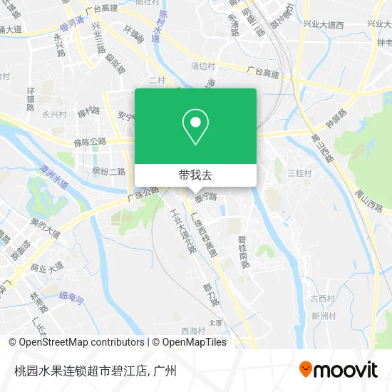 桃园水果连锁超市碧江店地图