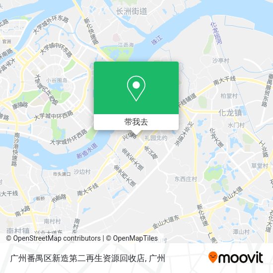 广州番禺区新造第二再生资源回收店地图