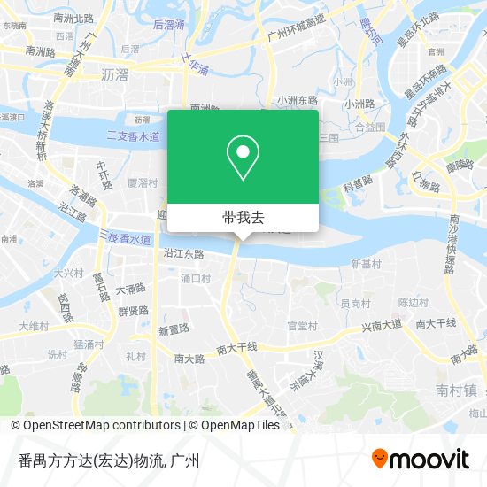 番禺方方达(宏达)物流地图