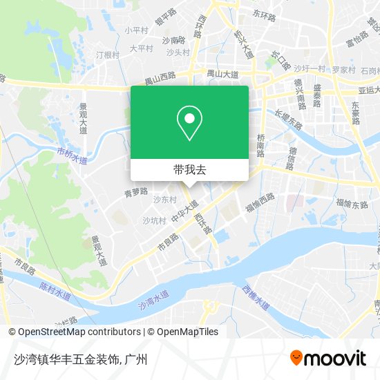 沙湾镇华丰五金装饰地图